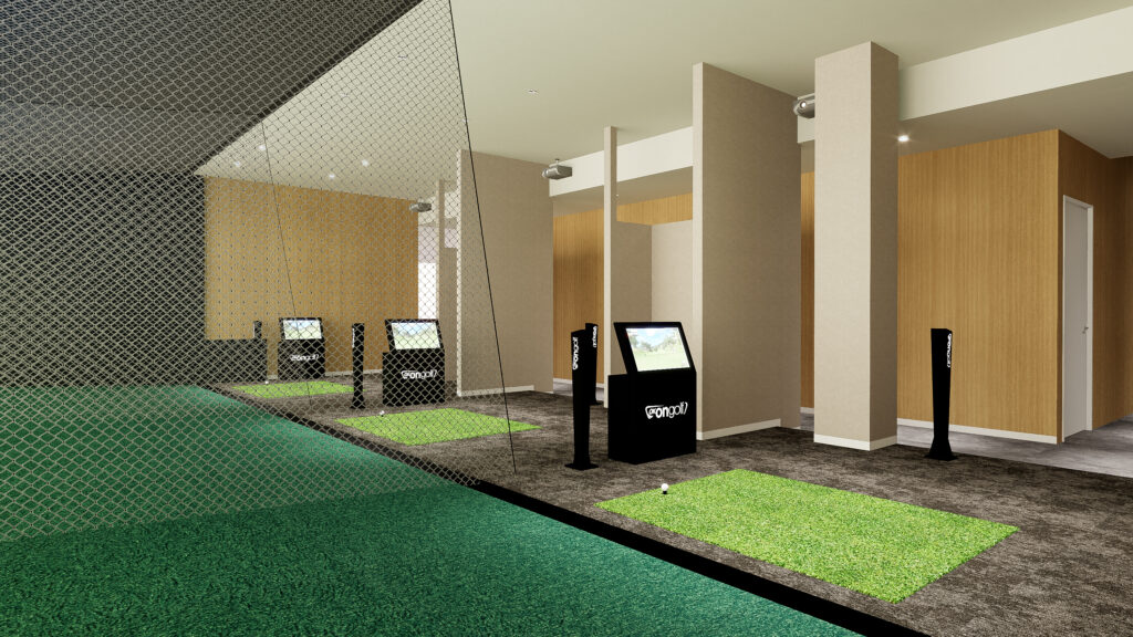 ゴルフィード24 大阪豊中店 OK ON GOLF Type-Dを備えた打席のイメージ