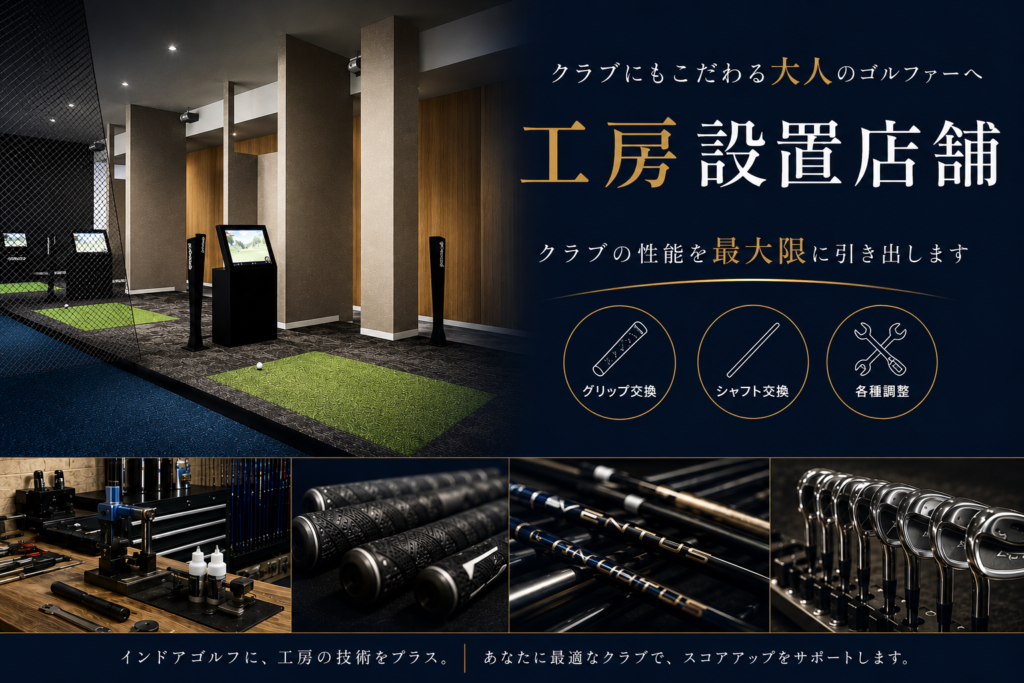 ゴルフィード24 大阪豊中店 併設のゴルフ工房
